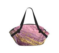 JZQZH Bolsa de camping plegable para picnic al aire libre, uso en la playa, luz cómoda con exquisito estampado único de sueños morados