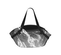 JZQZH Bolsa de camping plegable para picnic al aire libre, uso en la playa, luz cómoda con exquisito estampado de cielo gris único