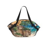 JZQZH Bolsa de camping plegable para picnic al aire libre, uso en la playa, luz cómoda con impresión única y exquisita Costa de los Sueños