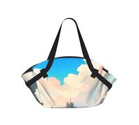 JZQZH Bolsa de camping plegable para picnic al aire libre, uso en la playa, luz cómoda con impresión única y exquisita fuera de la puerta del castillo