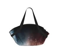 JZQZH Bolsa de camping plegable para picnic al aire libre, uso en la playa, luz cómoda con impresión única y exquisita de cosmos fracturado