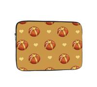 JZQZH Bolsa portátil a prueba de golpes con patrón de pan a la moda para viajes de negocios, trabajo, universidad, Negro, 10 inch