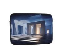 JZQZH Bolsa portátil para laptop de 12 pulgadas, a prueba de golpes, con patrón geométrico brillante a la moda, para viajes de negocios, trabajo, universidad