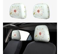 JZQZH Camellia in Bloom - Juego de 2 fundas para reposacabezas de coche, cómodas y agradables a la piel, para protección interior del coche