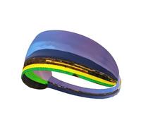 JZQZH Diadema deportiva de arcoíris altamente elástica, transpirable, ligera y duradera para correr, fitness, yoga, ciclismo