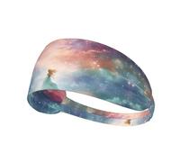 JZQZH Fantasy Paradise - Diadema deportiva espacial, altamente elástica, transpirable, ligera y duradera para correr, fitness, yoga, ciclismo