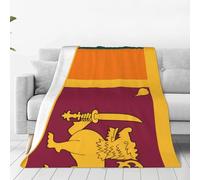 JZQZH Manta de sofá con patrón de bandera de Sri Lanka para calidez y comodidad de invierno, 50 x 40 pulgadas, plegable, ligera para el hogar