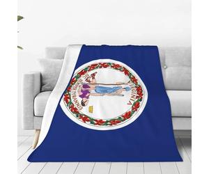 JZQZH Manta de sofá con patrón de bandera de Virginia para calidez y comodidad de invierno, 50 x 40 pulgadas, plegable, ligera para el hogar