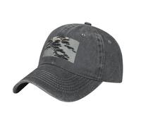 JZQZH Pine Tree Under The Moon - Gorra de béisbol de mezclilla para adultos, cómoda, transpirable, ligera para uso diario