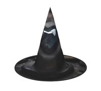 JZQZH Sombrero de bruja de Halloween con piedra de amor misterioso, 2 piezas, cómodo y duradero, accesorios de fiesta personalizados y de moda
