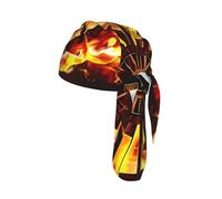 JZQZH Turning The Flame - Gorra de ciclismo de secado rápido, ligera, moderna, absorbe el sudor para deportes diarios al aire libre, color negro