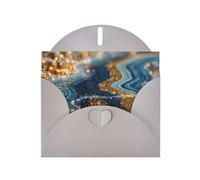 JZSLMJ Golden City - Tarjeta de felicitación para sobres grises en forma de corazón para vacaciones, cumpleaños, día de San Valentín, bodas