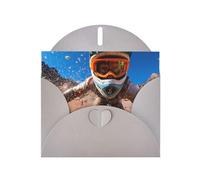 JZSLMJ Into the Wild - Tarjeta de felicitación para sobres grises en forma de corazón, vacaciones, cumpleaños, día de San Valentín, bodas