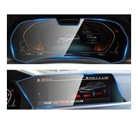 JZsmsai Coche Protector Pantalla para BMW X5 X6 X7 G05 G06 G07 2019-2022, Película de Vidrio Templado antirayaduras HD para Pantalla de navegación y Tablero