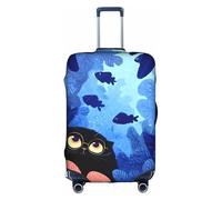 JZSTY Funda de maleta duradera y elegante con diseño de patas estrelladas para viajes y negocios, resistente a los arañazos y al polvo, White, L