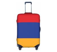 JZSTY Funda de maleta duradera y elegante con la bandera de Armenia para viajes y negocios, resistente a los arañazos y al polvo, White, L