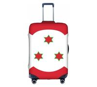 JZSTY Funda de maleta duradera y elegante con la bandera de Burundi para viajes y negocios, resistente a los arañazos y al polvo, White, M