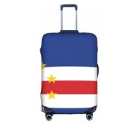 JZSTY Funda de maleta duradera y elegante con la bandera de Cabo Verde para viajes y negocios, resistente a los arañazos y al polvo, White, S