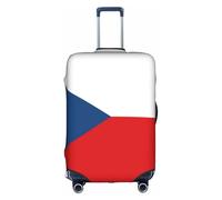 JZSTY Funda de maleta duradera y elegante con la bandera de la República Checa para viajes y negocios, resistente a los arañazos y al polvo, White, M