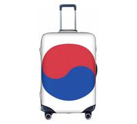 JZSTY Funda de maleta duradera y elegante con la bandera de la República de Corea para viajes y negocios, resistente a los arañazos y al polvo, White, M