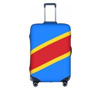 JZSTY Funda de maleta duradera y elegante con la bandera del Congo para viajes y negocios, resistente a los arañazos y al polvo, White, S