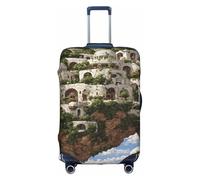 JZSTY Funda duradera y elegante para maleta de ciudad celestial para viajes y negocios, resistente a los arañazos y al polvo, White, M