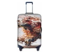 JZSTY Funda duradera y elegante para maleta de mística para viajes y negocios, resistente a los arañazos y al polvo, White, L