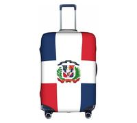 JZSTY Funda duradera y elegante para maleta de República Dominicana para viajes y negocios, resistente a los arañazos y al polvo, White, S