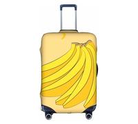 JZSTY Funda duradera y elegante para maleta, diseño de plátano, para viajes y negocios, resistente a los arañazos y al polvo, White, M