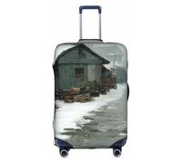 JZSTY Funda duradera y elegante para maleta Frozen Whisper para viajes y negocios, resistente a los arañazos y al polvo, White, M