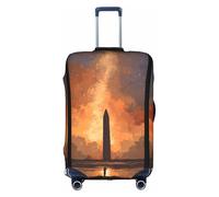 JZSTY Funda duradera y elegante para maleta Solstice Wave para viajes y negocios, resistente a los arañazos y al polvo, White, M