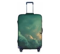 JZSTY Funda duradera y elegante para maleta Stellar Horizon para viajes y negocios, resistente a los arañazos y al polvo, White, L