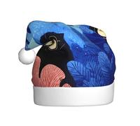 JZSTY Sombrero de Navidad versátil con exquisitas impresiones de patas estrelladas para Navidad, Año Nuevo, festivas, suministros de fiesta