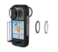 JZW-Shop Accesorio Protector de Lente para Insta 360 X3 y Protector de Pantalla Compatible con Insta 360 Cámara One X3 Accesorios