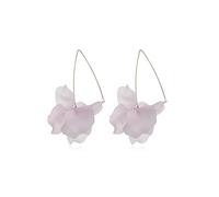 JZWCHQ 1 par de diseño Flor de resina colorida Long bohemio PETAL PETAL PEZADO DE MUJERES