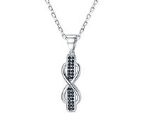 JZWCHQ 100% 925 Collares de Compromiso de joyería de Plataforma de Plata esterlina para Mujeres Cachuelas de Boda