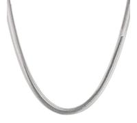 JZWCHQ 16/06/18/20/22/24 pulgadas 6mm Collar de cadena de serpiente plana y plana para mujer, 40cm