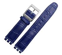 JZWCHQ 17 mm de 19 mm Correa de muñeca de cuero de ternera genuina para la banda de la muestra Band Men Women Patrón de cocodrilo Accesorios de banda de vigilancia
