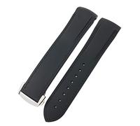 JZWCHQ 18 mm de 19 mm 20 mm 21 mm 22 mm Bandas de reloj de silicona de goma para Omega 300 Speedmaster Strap Brand Band Band Blue Black Orange