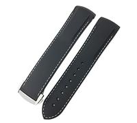 JZWCHQ 18 mm de 19 mm 20 mm 21 mm 22 mm Bandas de reloj de silicona de goma para Omega 300 Speedmaster Strap Brand Band Band Blue Black Orange