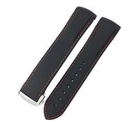 JZWCHQ 18 mm de 19 mm 20 mm 21 mm 22 mm Bandas de reloj de silicona de goma para Omega 300 Speedmaster Strap Brand Band Band Blue Black Orange