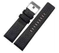 JZWCHQ 22 mm 24 mm 26 mm 28 mm 30 mm Banda de reloj de cuero genuino para diesel DZ7259 DZ7256 DZ7265 Correa de reloj (color: 10 mm Gold, tamaño: 30 mm)