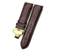 JZWCHQ 22 mm de 23 mm 24 mm Currucón curvo Fit para T035617 COWHIDE RELAVE CORRETA Pulseras de cierre de pulseras