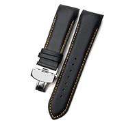 JZWCHQ 22 mm de 23 mm 24 mm Currucón curvo Fit para T035617 COWHIDE RELAVE CORRETA Pulseras de cierre de pulseras