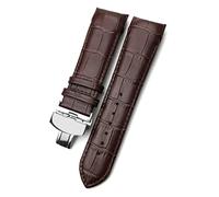 JZWCHQ 22 mm de 23 mm 24 mm Currucón curvo Fit para T035617 COWHIDE RELAVE CORRETA Pulseras de cierre de pulseras