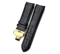 JZWCHQ 22 mm de 23 mm 24 mm Currucón curvo Fit para T035617 COWHIDE RELAVE CORRETA Pulseras de cierre de pulseras