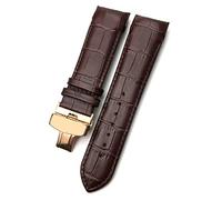 JZWCHQ 22 mm de 23 mm 24 mm Currucón curvo Fit para T035617 COWHIDE RELAVE CORRETA Pulseras de cierre de pulseras