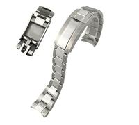 JZWCHQ 316L Banda de vigilancia de acero inoxidable de 20 mm para Submariner Daytona Date Just Sliding Llok Silver Solid Watch Strap