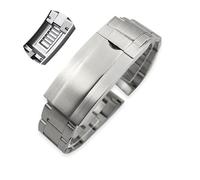 JZWCHQ 316L Banda de vigilancia de acero inoxidable de 20 mm para Submariner Daytona Date Just Sliding Llok Silver Solid Watch Strap
