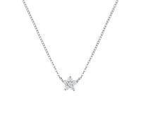 JZWCHQ 925 Collar de bola de nieve con circonita colgante para mujer Accesorios de boda Joyería fina, A